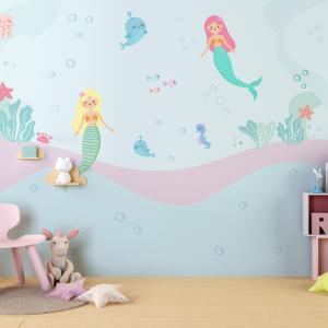 PAPEL DE PAREDE - SEREIA YUMMY Vinil auto adesivo - fosco e liso    Dividimos em rolos de 45 a 65 cm 